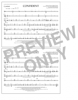 page one of Confident - Cymbals (Marching Band)