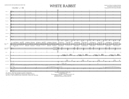 page one of White Rabbit - Full Score (Marching Band)