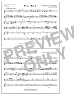 page one of Mic Drop - F Horn (Marching Band)
