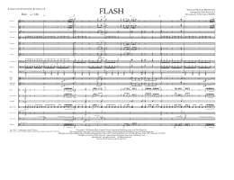 page one of Flash (arr. Tom Wallace) - Full Score (Marching Band)