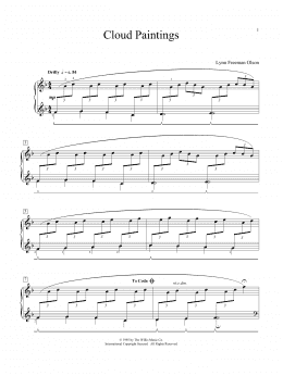 page one of Cloud Paintings (Educational Piano)