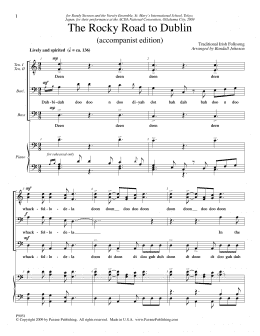page one of The Rocky Road To Dublin - Piano Accompaniment (Choir Instrumental Pak)