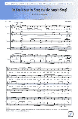 page one of Do You Know The Song That The Angels Sang (SATB Choir)