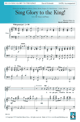 page one of Sing Glory to the King (SATB Choir)