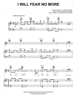 page one of I Will Fear No More (Piano, Vocal & Guitar Chords (Right-Hand Melody))
