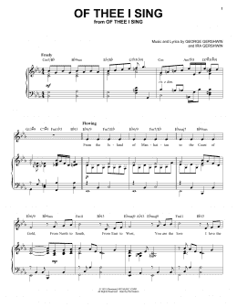 page one of Of Thee I Sing [Jazz version] (arr. Brent Edstrom) (Piano & Vocal)