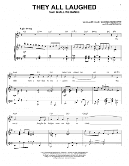 page one of They All Laughed [Jazz version] (arr. Brent Edstrom) (Piano & Vocal)