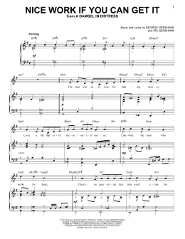page one of Nice Work If You Can Get It [Jazz version] (arr. Brent Edstrom) (Piano & Vocal)