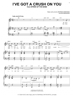 page one of I've Got A Crush On You [Jazz version] (arr. Brent Edstrom) (Piano & Vocal)