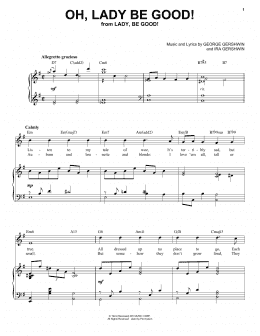 page one of Oh, Lady Be Good! [Jazz version] (arr. Brent Edstrom) (Piano & Vocal)