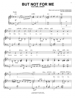 page one of But Not For Me [Jazz version] (arr. Brent Edstrom) (Piano & Vocal)
