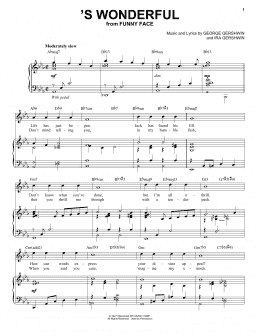 page one of 'S Wonderful [Jazz version] (arr. Brent Edstrom) (Piano & Vocal)