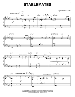 page one of Stablemates (arr. Brent Edstrom) (Piano Solo)
