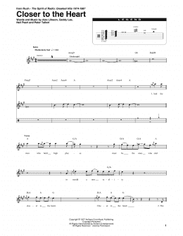 page one of Closer To The Heart (Drums Transcription)