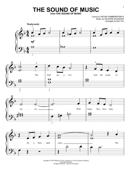 page one of The Sound Of Music (arr. Dan Fox) (Big Note Piano)