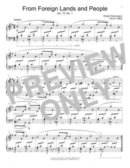 page one of From Foreign Lands And People (Educational Piano)
