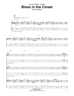 page one of Blues In The Closet (Bass Guitar Tab)