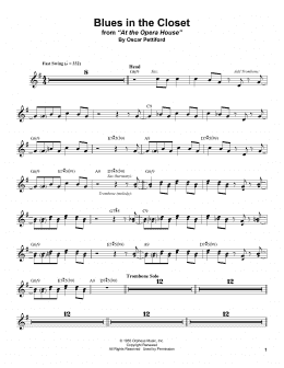 page one of Blues In The Closet (Alto Sax Transcription)