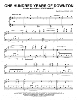 page one of One Hundred Years Of Downton (from the Motion Picture Downton Abbey) (Piano Solo)