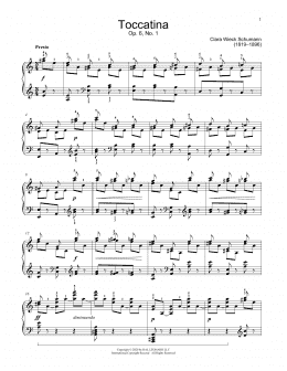 page one of Toccatina, Op. 6 (Educational Piano)