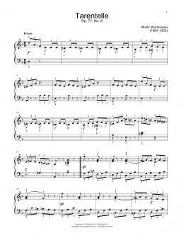 page one of Tarantella, Op. 77, No. 6 (Educational Piano)