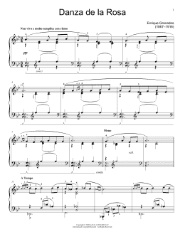 page one of Danza de la Rosa (Educational Piano)
