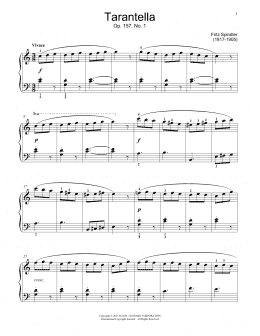 page one of Tarantella (Educational Piano)