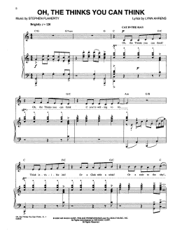 page one of Oh, The Thinks You Can Think (from Seussical The Musical) (Piano & Vocal)