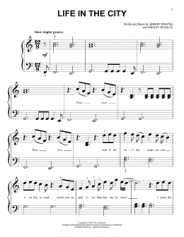 page one of Life In The City (Big Note Piano)