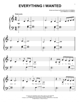 page one of everything i wanted (Big Note Piano)