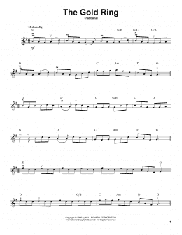 page one of The Gold Ring (Violin Solo)