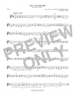 page one of All Is Found (from Disney's Frozen 2) (Violin Solo)