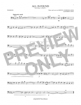 page one of All Is Found (from Disney's Frozen 2) (Trombone Solo)