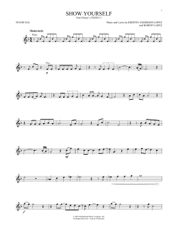 page one of Show Yourself (from Disney's Frozen 2) (Tenor Sax Solo)