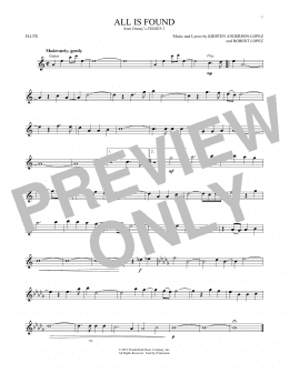 page one of All Is Found (from Disney's Frozen 2) (Flute Solo)