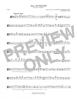 page one of All Is Found (from Disney's Frozen 2) (Viola Solo)
