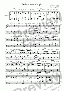 page one of Pno-06 Prelude After Chopin
