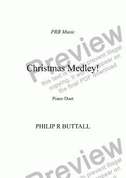 page one of Christmas Medley! (Piano Duet)