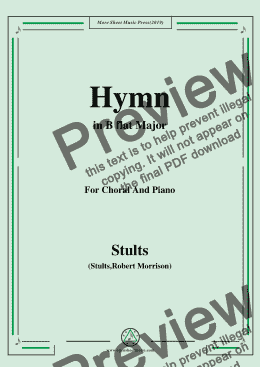 page one of Stults-The Story of Christmas,No.10,Hymn,As with Gladness……,in B flat Major