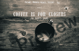 page one of Coffee is for Closers (Modern Brass Band)