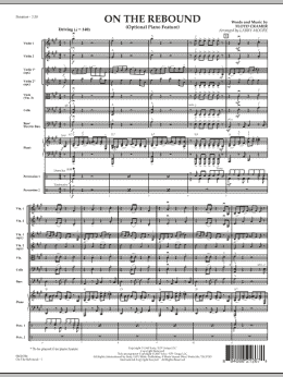 page one of On the Rebound - Full Score (Orchestra)