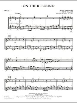 page one of On the Rebound - Violin 1 (Orchestra)