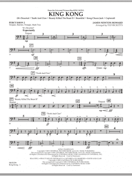 page one of King Kong - Percussion 2 (Orchestra)