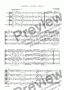 page one of Peer Gynt Suite No 1 - Anitra's Dance