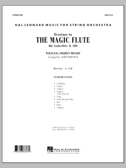 page one of Overture to The Magic Flute - Full Score (Orchestra)