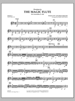 page one of Overture to The Magic Flute - Violin 3 (Viola Treble Clef) (Orchestra)