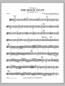 page one of Overture to The Magic Flute - Viola (Orchestra)