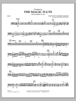 page one of Overture to The Magic Flute - Bass (Orchestra)