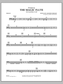 page one of Overture to The Magic Flute - Timpani (Orchestra)