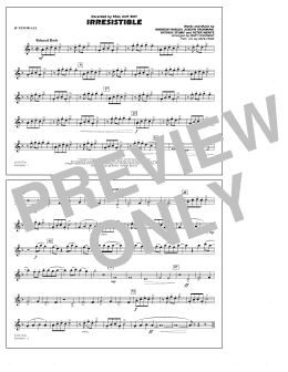 page one of Irresistible - Bb Tenor Sax (Marching Band)